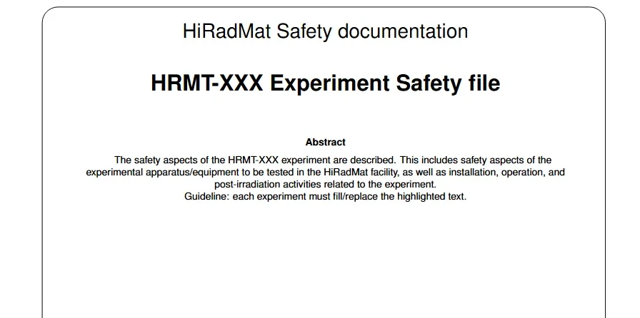 Safety File Template